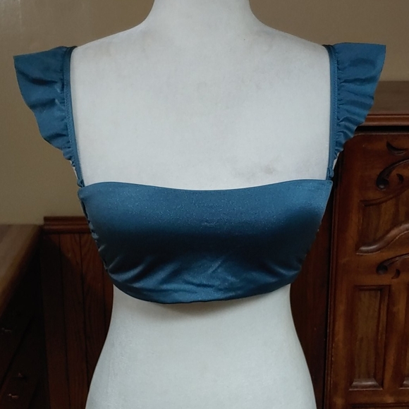 PINK Victoria's Secret Other - PINK Victoria's Secret Flutter Strap Bikini Top L NWOT